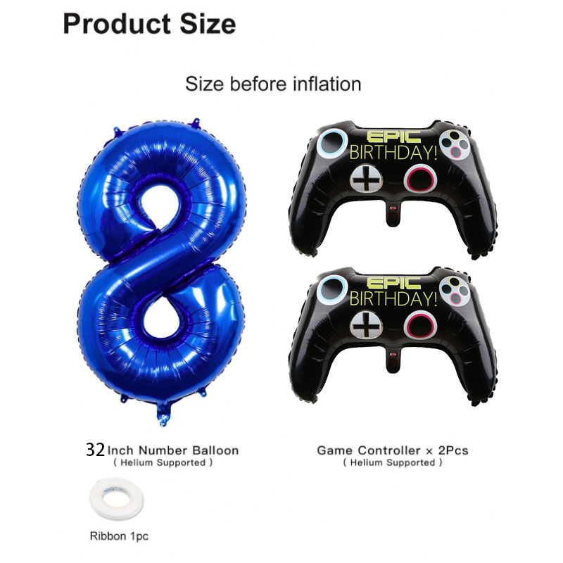 3pcs Video Game Party Supplies - огляд і ціна Gaming Console Handle