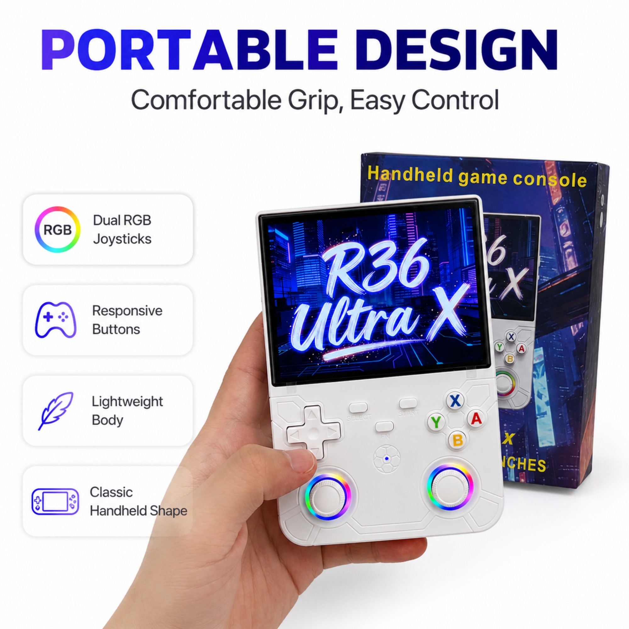 Retro Handheld Game Console R3 - огляд і ціна Gaming Console R36